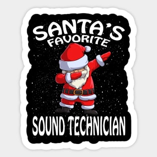 Santas Favorite Sound Technician Christmas Sticker